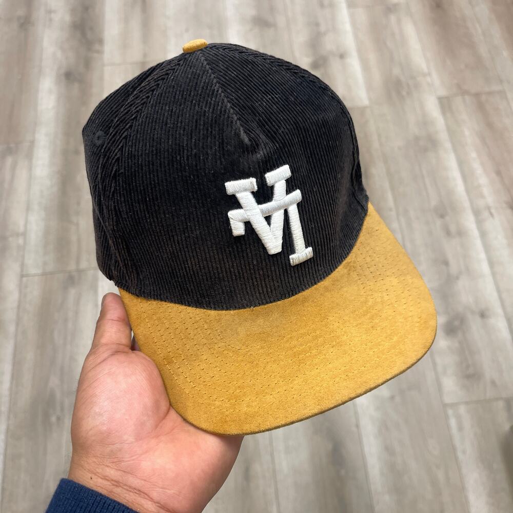 KTHLA Kill The Hype OG Upside Down LA Corduroy SnapBack Black Hat Cap B10